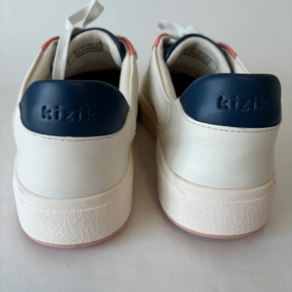 Kizik Womens Vegas White PInk Low Top Lace Up Casual Sneakers Shoes Size 12.5 - Picture 6 of 10